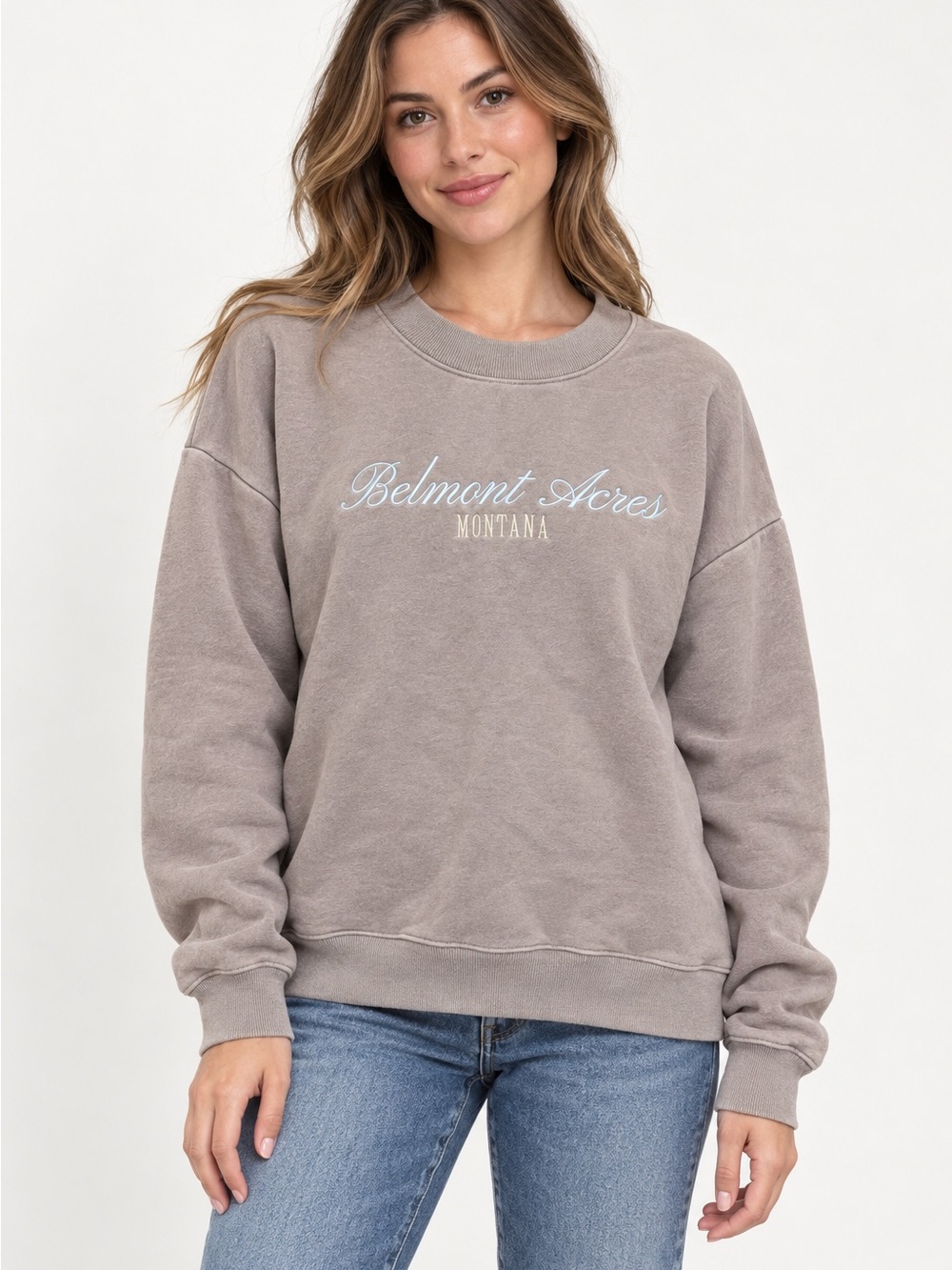 Montana Taupe Crewneck Sweatshirt